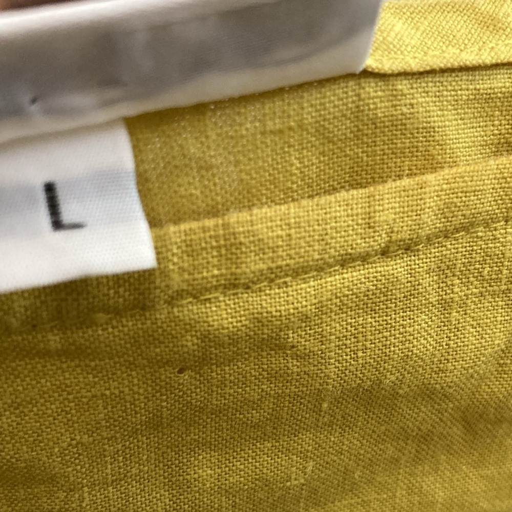 BRYN WALKER Frida Light Linen Bell-Sleeve Top in Chartreuse - Picture 6 of 16